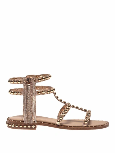 Shop Ash Power Studded Sandals In Pink