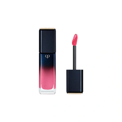 Shop Clé De Peau Beauté Radiant Liquid Rouge Shine (tulip Fever), Freshly Plucked Magenta. (0.26 Oz)