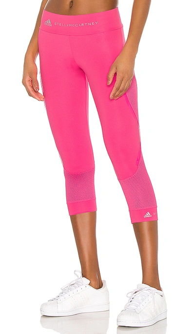 Shop Adidas By Stella Mccartney P Ess 3/4 Tight In Solar Pink