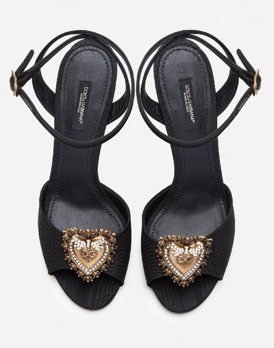 Shop Dolce & Gabbana Moiré Devotion Sandals