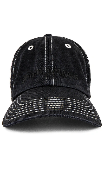 Shop Palm Angels Pb Tie Dye Logo Cap In Black & White