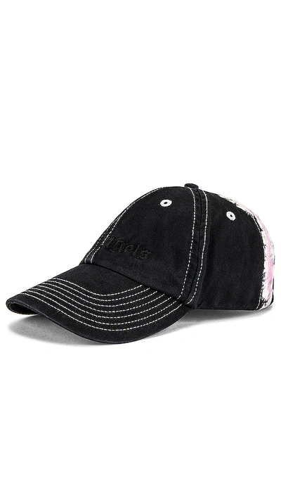 Shop Palm Angels Pb Tie Dye Logo Cap In Black & White