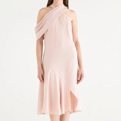 Shop Paisie Love Shawl Dress In Blush