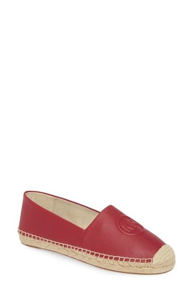 Shop Michael Michael Kors Dylyn Espadrille Slip-on In Berry Tumbled Leather