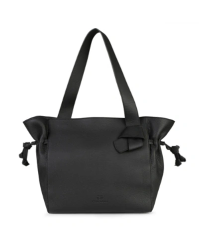 Shop Esin Akan Kensington Leather Tote Bag In Black