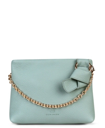 Shop Esin Akan Mini Mayfair Designer Clutch Bag In Mint