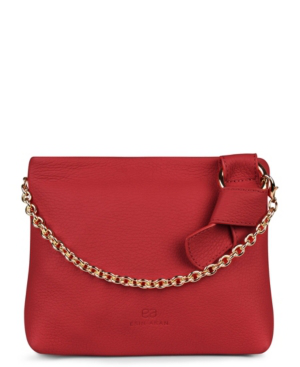 red designer clutch bag