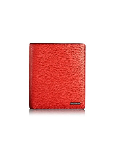 Shop Tumi Leather Passport Case In Ember