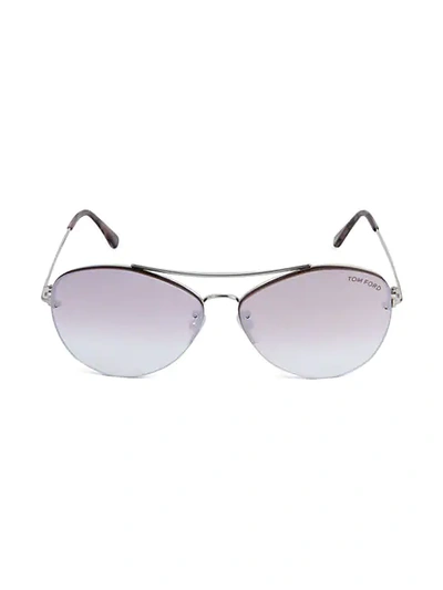 Shop Tom Ford 60mm Aviator Sunglasses In Purple