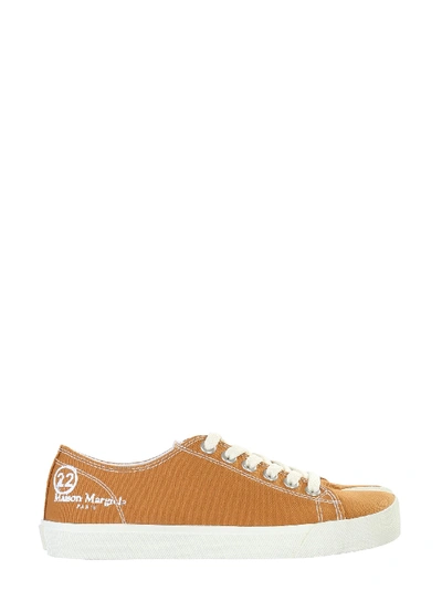 Shop Maison Margiela Tabi Sneakers In Nude