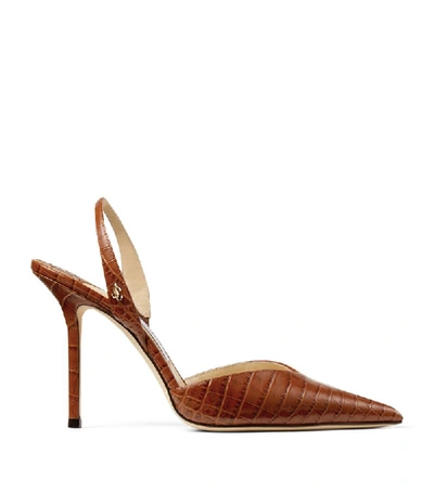 Shop Jimmy Choo Thandi 100 Embossed Pumps