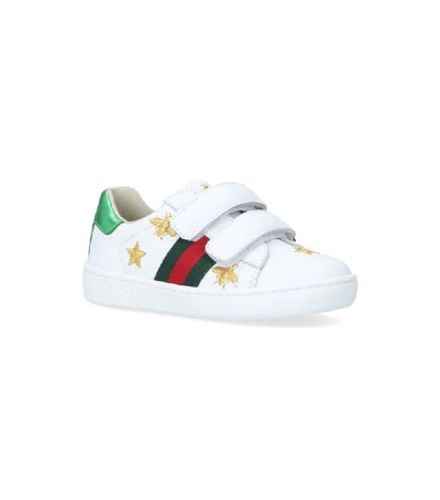 Shop Gucci Kids New Ace Vl Sneakers