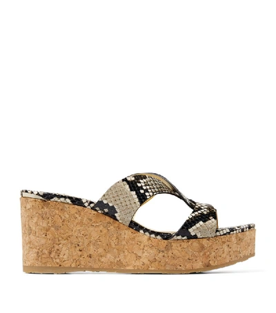 Shop Jimmy Choo Atia 75 Wedge Sandals