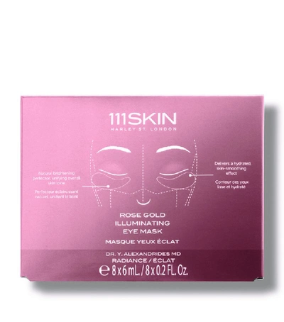 Shop 111skin Rose Gold Illuminating Eye Mask (8 X 6ml) In White