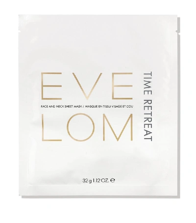 Shop Eve Lom Time Retreat Face And Neck Sheet Mask (pack Of 4) In White