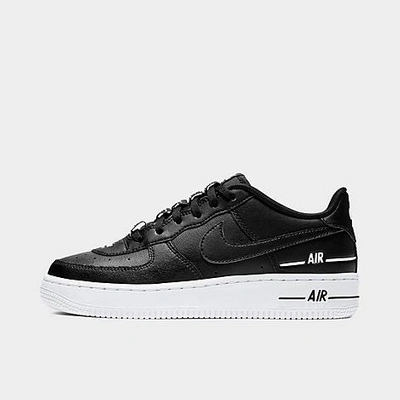 Shop Nike Big Kids' Air Force 1 Lv8 3 Casual Shoes In Black