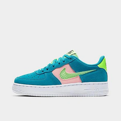 Shop Nike Big Kids' Air Force 1 Lv8 Casual Shoes In Grey