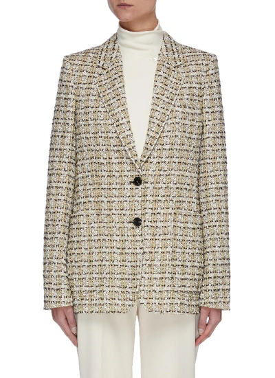 Shop Victoria Beckham 'faye' Tweed Jacket In Multi-colour