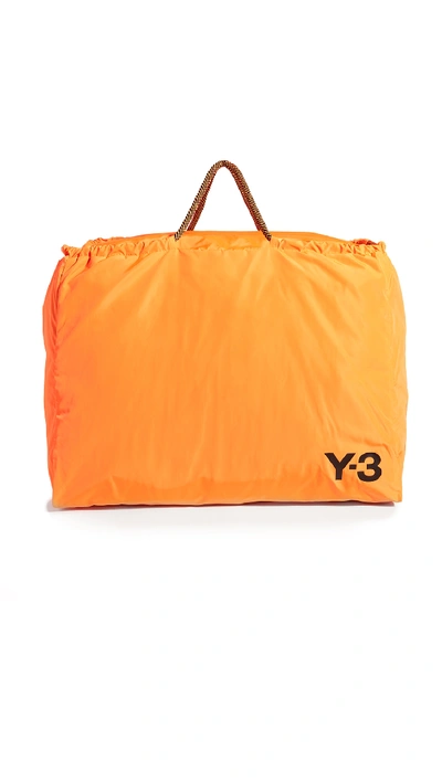 Shop Y-3 Beach Bag In Solar Orange/black