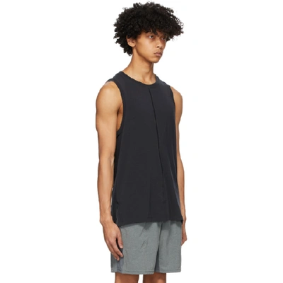 Shop Nike Black Yoga Tank Top In 010 Black