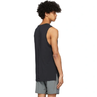 Shop Nike Black Yoga Tank Top In 010 Black