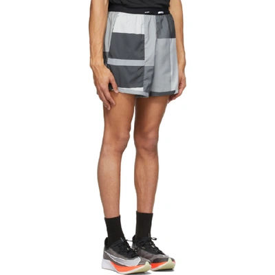 Shop Nike Grey Flex Stride Wild Run Shorts In 070 Dk Smok