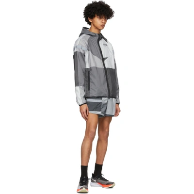 Shop Nike Grey Wild Run Windrunner Jacket In 070 Dk Smok