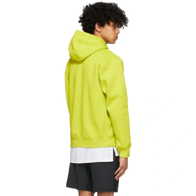 Shop Nike Green Club Pullover Hoodie In 308 Bright