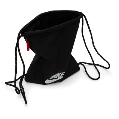 Shop Nike Black Heritage 2.0 Gymsack Backpack In 010 Black