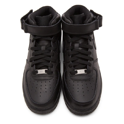 Shop Nike Black Air Force 1 Mid '07 Sneakers In 001 Black
