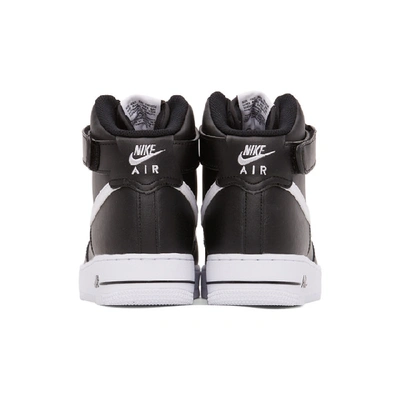 Shop Nike Black & White Air Force 1 High '07 Sneakers In 001 Black/w