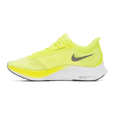 Shop Nike Green And Grey Zoom Fly 3 Sneakers In 700 Volt/sm