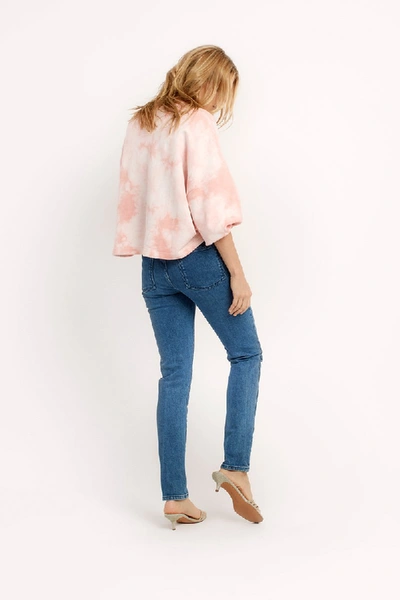 Shop Rebecca Minkoff Rosie Sweatshirt In Pink Tie Dye