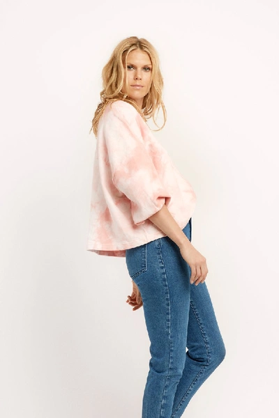 Shop Rebecca Minkoff Rosie Sweatshirt In Pink Tie Dye