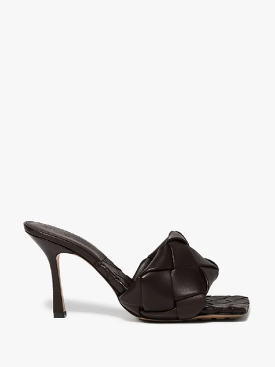 Shop Bottega Veneta Brown Lido 90 Leather Sandals