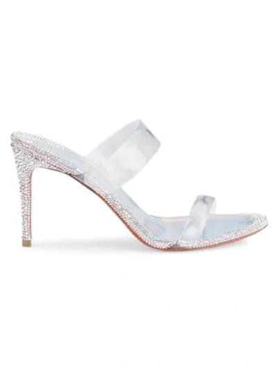Shop Christian Louboutin Just Strass Pvc Sandals In Crystal