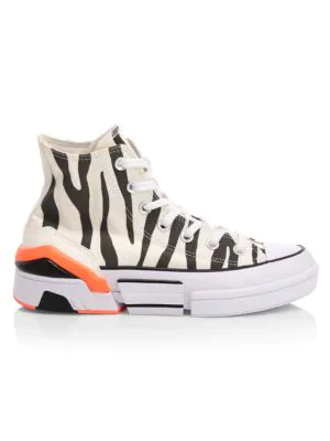 Converse Sun Blocked Cpx70 Zebra-stripe Canvas High-top Sneakers ... Converse Sun Blocked Cpx70 Zebra-stripe Canvas High-top Sneakers ...
