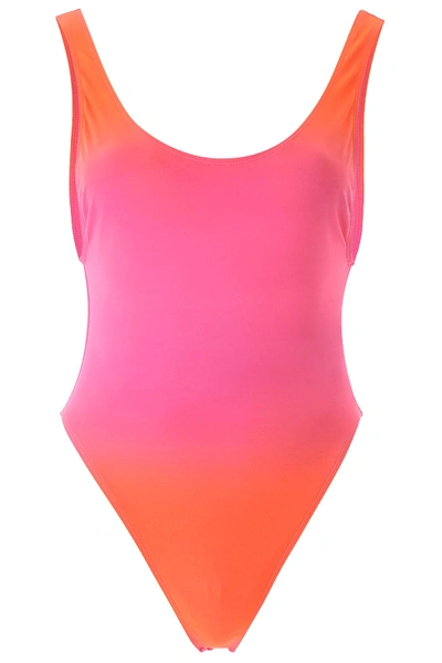 Shop Jacquemus Le Maillot Camerio Swimsuit In Faded Pink (fuchsia)