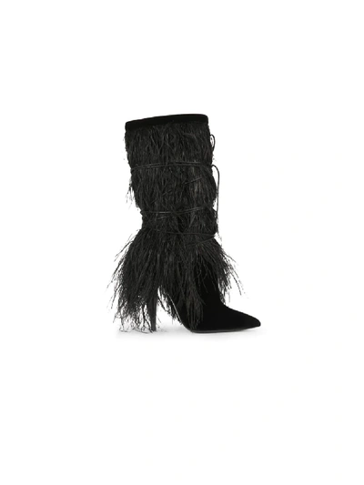 Shop Saint Laurent Yeti 110 Ankle Boots In 1000 Black