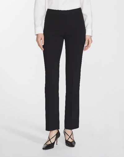 Shop Lafayette 148 Finesse Crepe Barrow Pant In Black