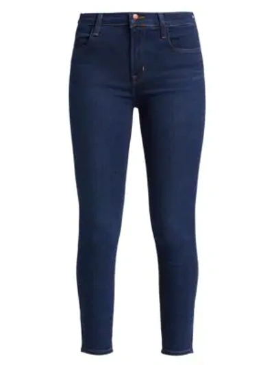 Shop J Brand Alana High-rise Crop Skinny Jeans In Moro