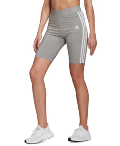 Shop Adidas Originals Adidas Women's Must Have 3-stripes Bike Shorts In Gray