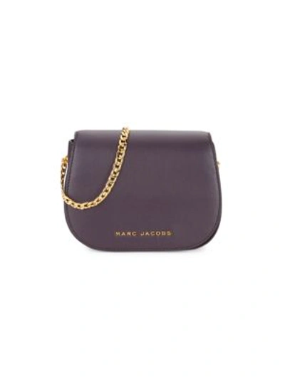Shop Marc Jacobs Avenue Leather Crossbody Bag In Grape