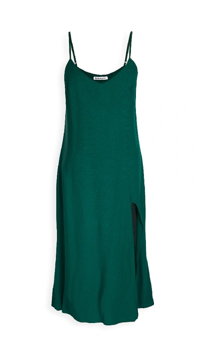 Shop Reformation Crimini Dress In Emerald