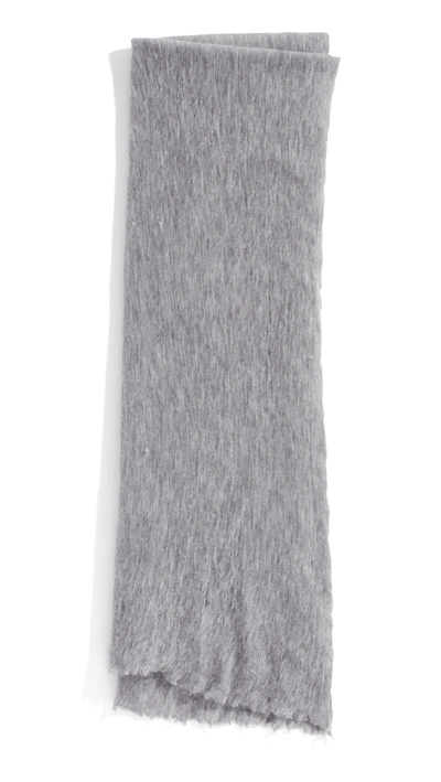 Shop Isabel Marant Zephyr Cashmere Scarf In Light Grey