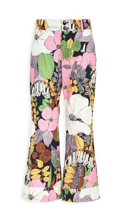 Shop La Doublej Hendrix Pants In Big Flower