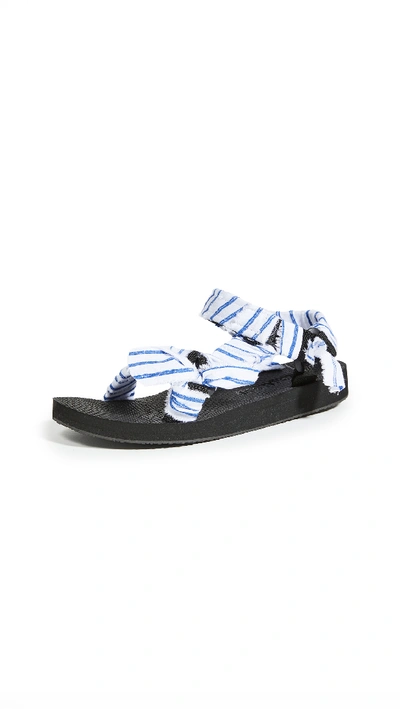 Shop Arizona Love X By Any Other Name Sandals In Blue Stripe