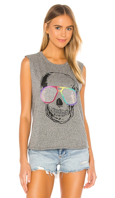Lauren Moshi Kel Tank In Heather Grey