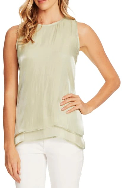 Shop Vince Camuto Double Layer Sleeveless Top In Fresh Aloe