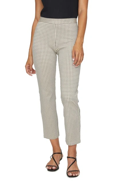 Shop Sanctuary Carnaby Kick Crop Trousers In Beige Check
